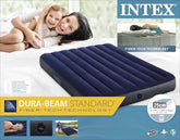Intex Full Classic Downy Portable Air Mattress for Outdoor Use - Mumzar